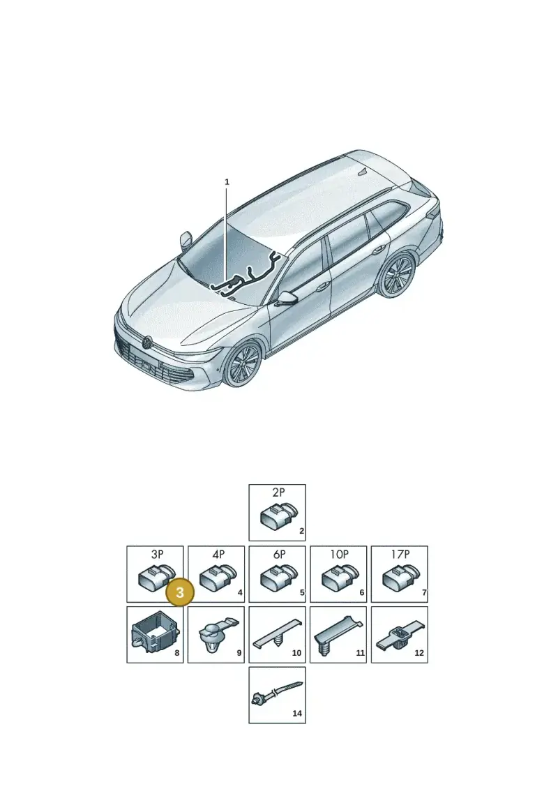 1J0919321 — Skoda Superb Combi (2023-) diagram 3j0972050, position 3
