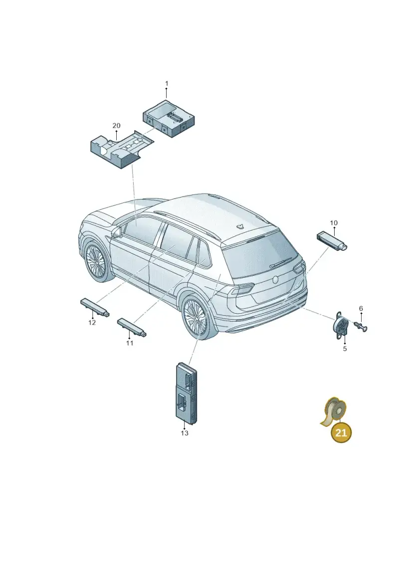 1J0971798C — Skoda Fabia (2021-) diagram 584909000, position 21