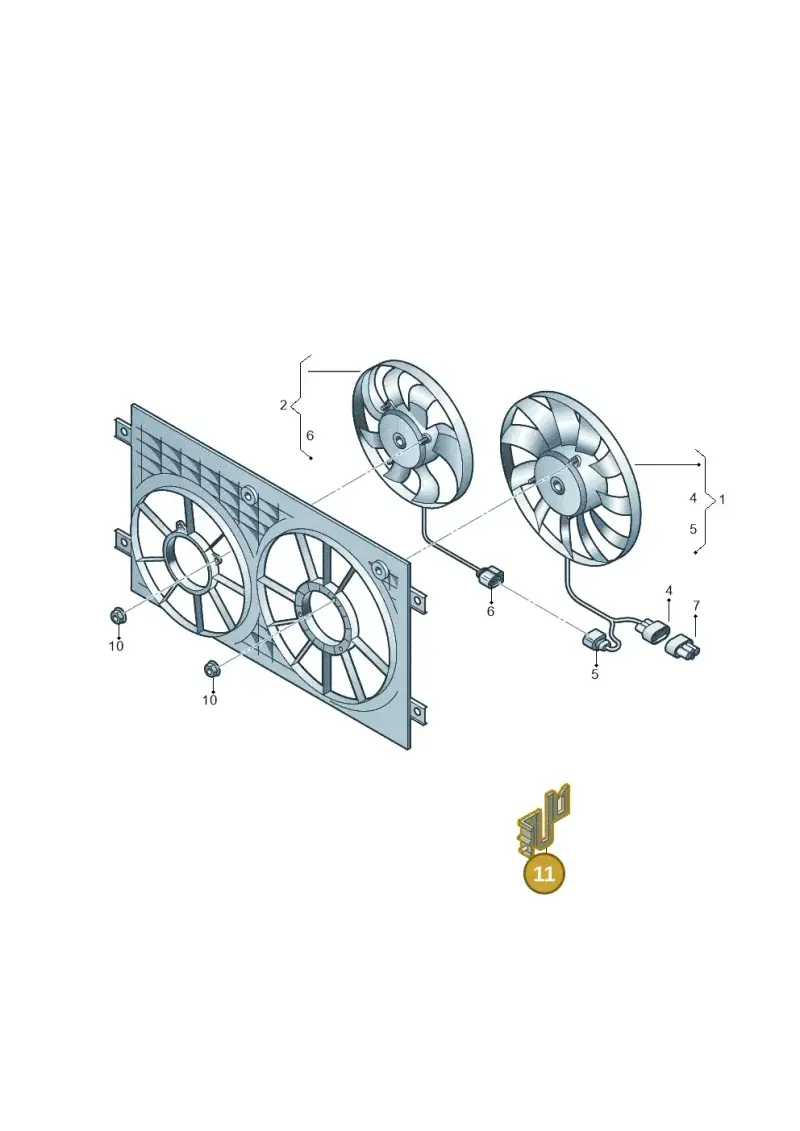 1J0971830J — Skoda Yeti (2013-2017) diagram 419959500, position 11