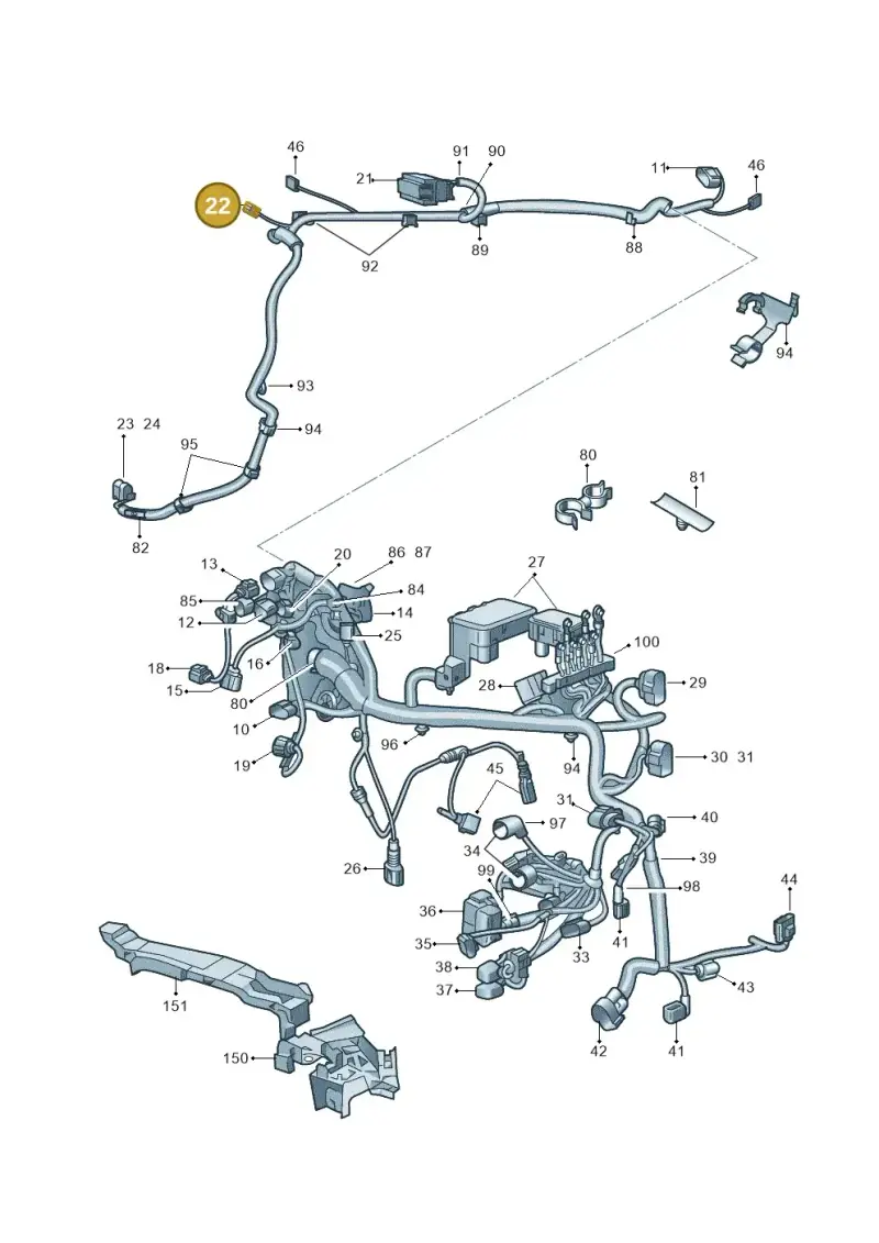 1J0972483A — Skoda Superb (2013-2015) diagram 632971810, position 22