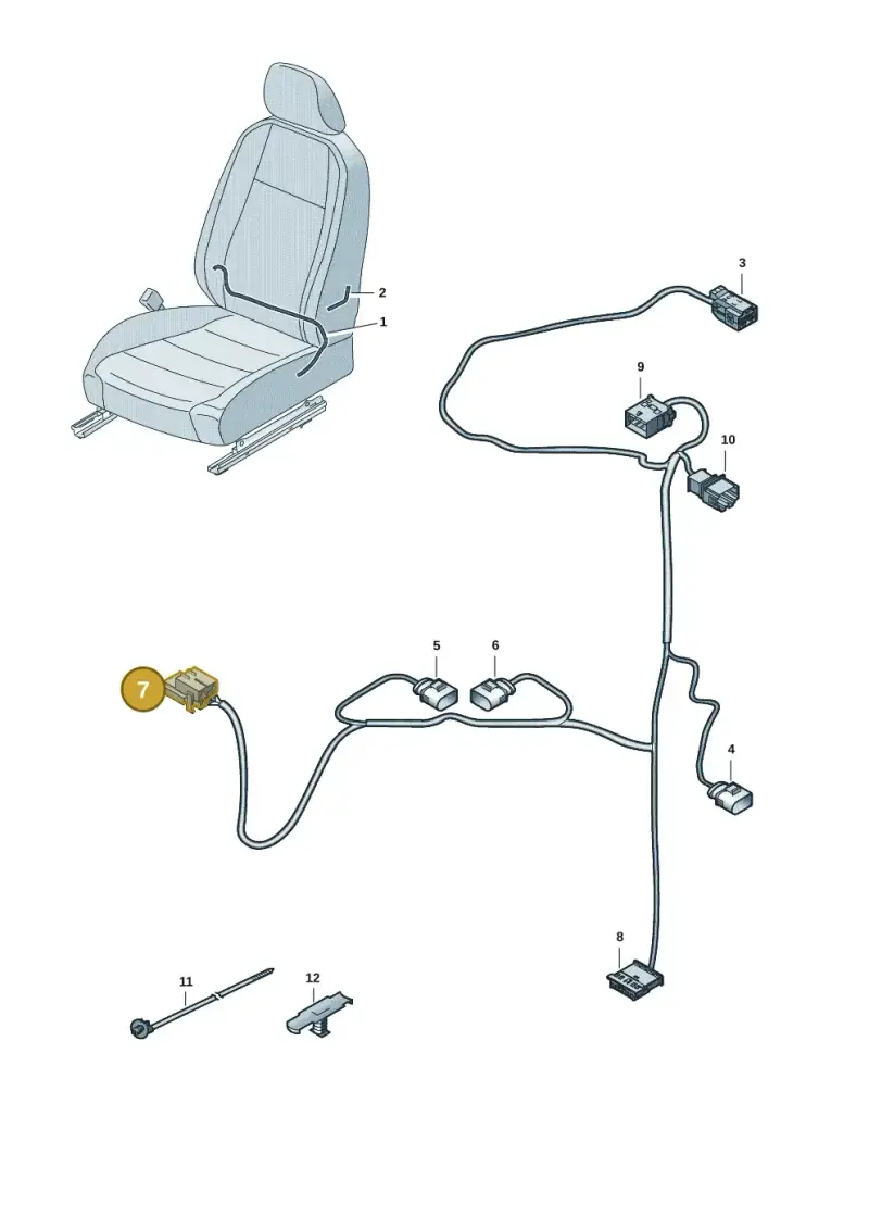 1J0972724 — Skoda Octavia (2019-2024) diagram 5h0972027, position 7