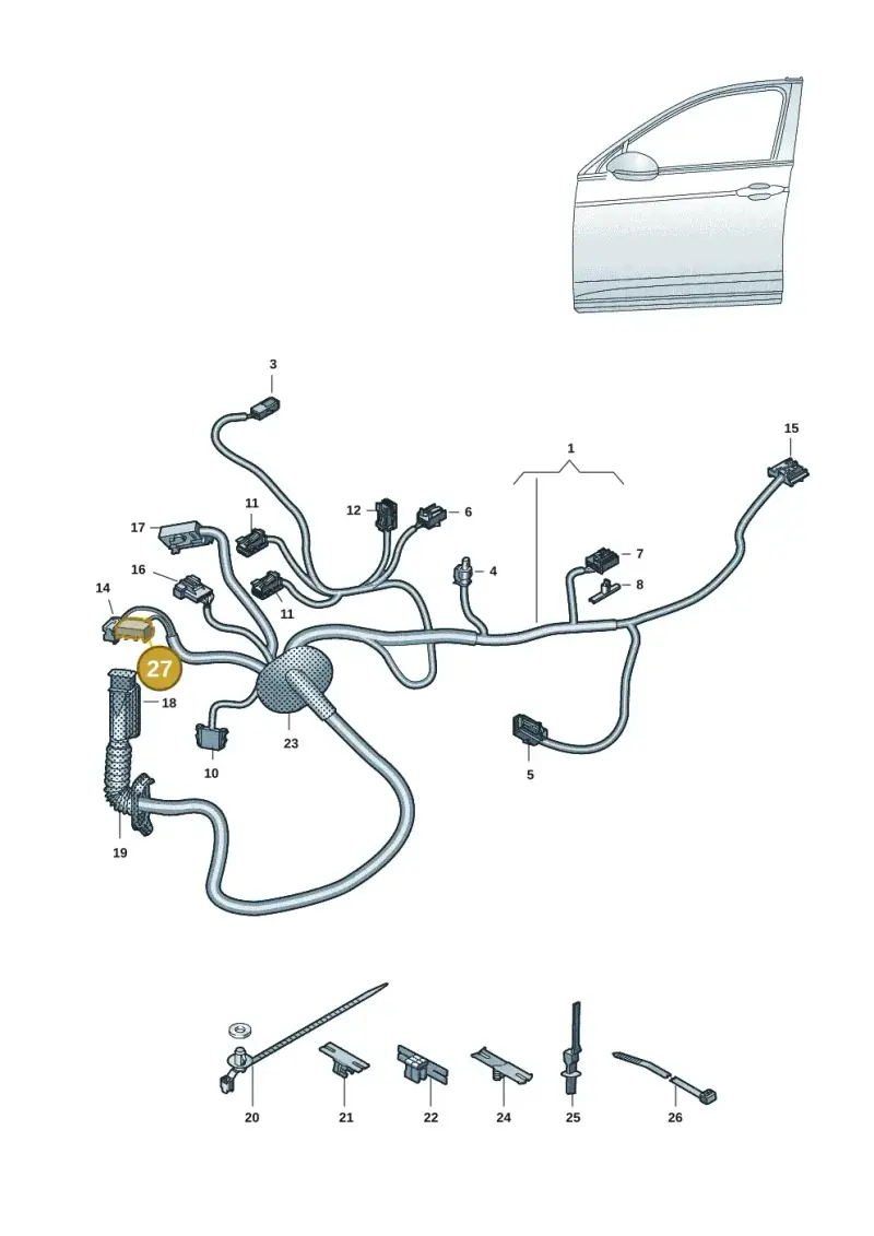 1J0972977D — Skoda Enyaq (2020-) diagram 10a972033, position 27