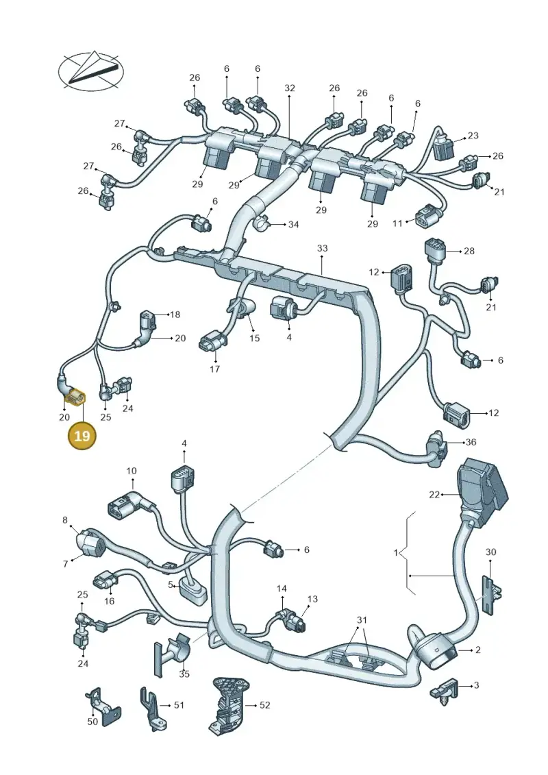 1J0973081 — Skoda Kodiaq (2024-) diagram 793971110, position 19
