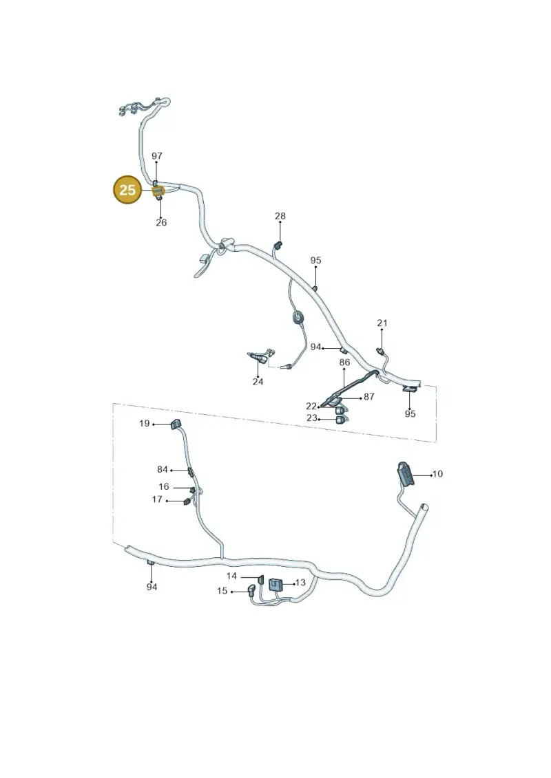 1J0973303 — Skoda Yeti (2013-2017) diagram 767971940, position 25
