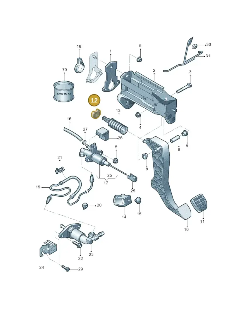 1J2721423 — Skoda Kamiq (2018-2023) diagram 594721300, position 12