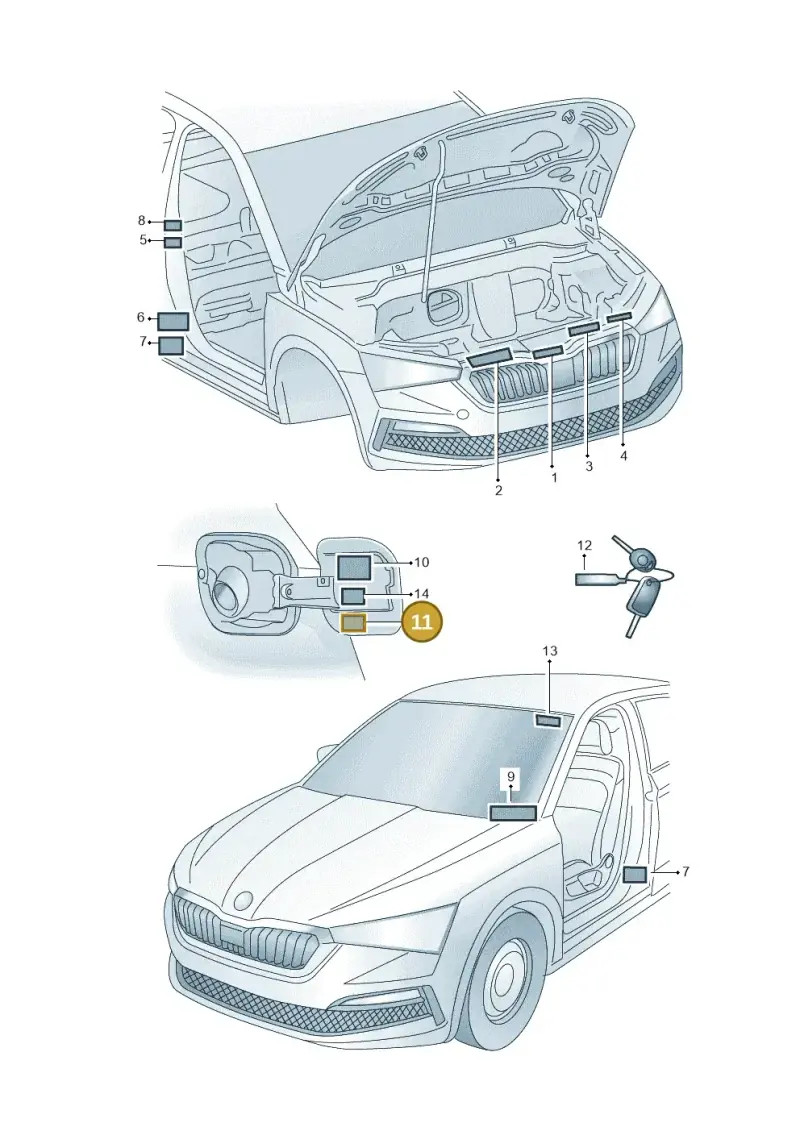 1K0010731K — Skoda Karoq (2017-2022) diagram 834010010, position 11