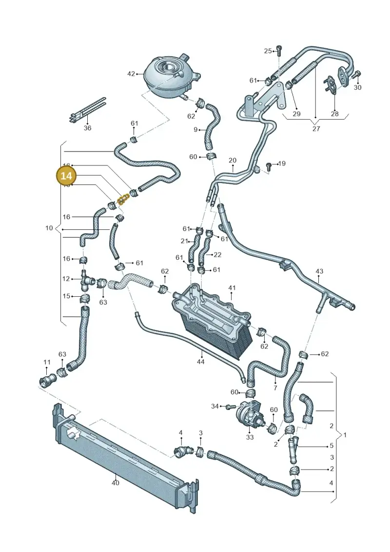 1K0121087B — Skoda Kamiq (2019-) diagram 837121000, position 14