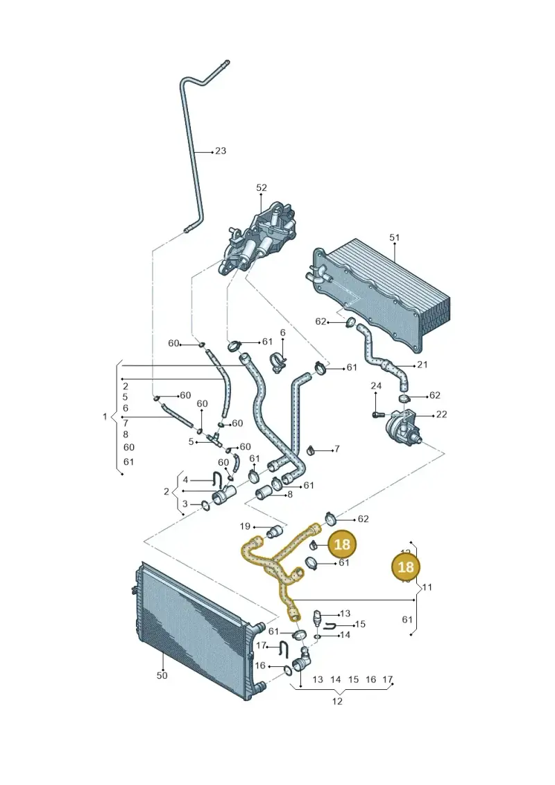 1K0121093B — Skoda Yeti (2013-2017) diagram 767121310, position 18