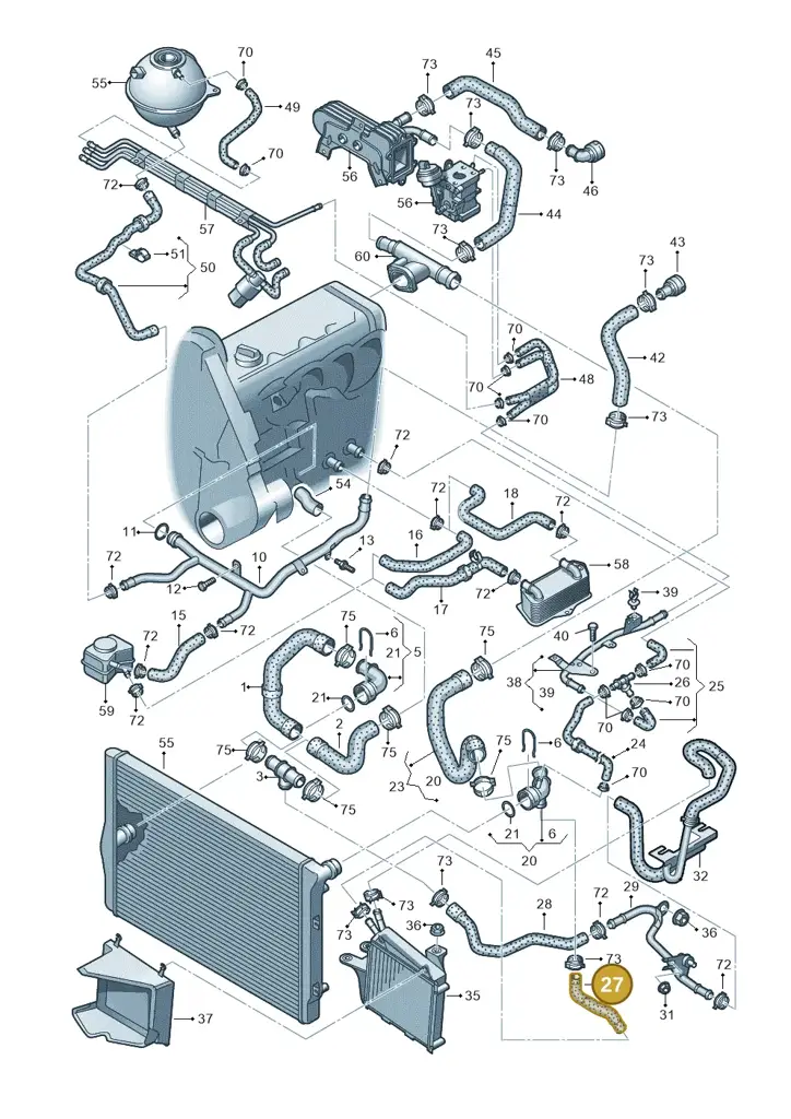 1K0121101F — Skoda Superb comfort (2008-2013) diagram 420121450, position 27