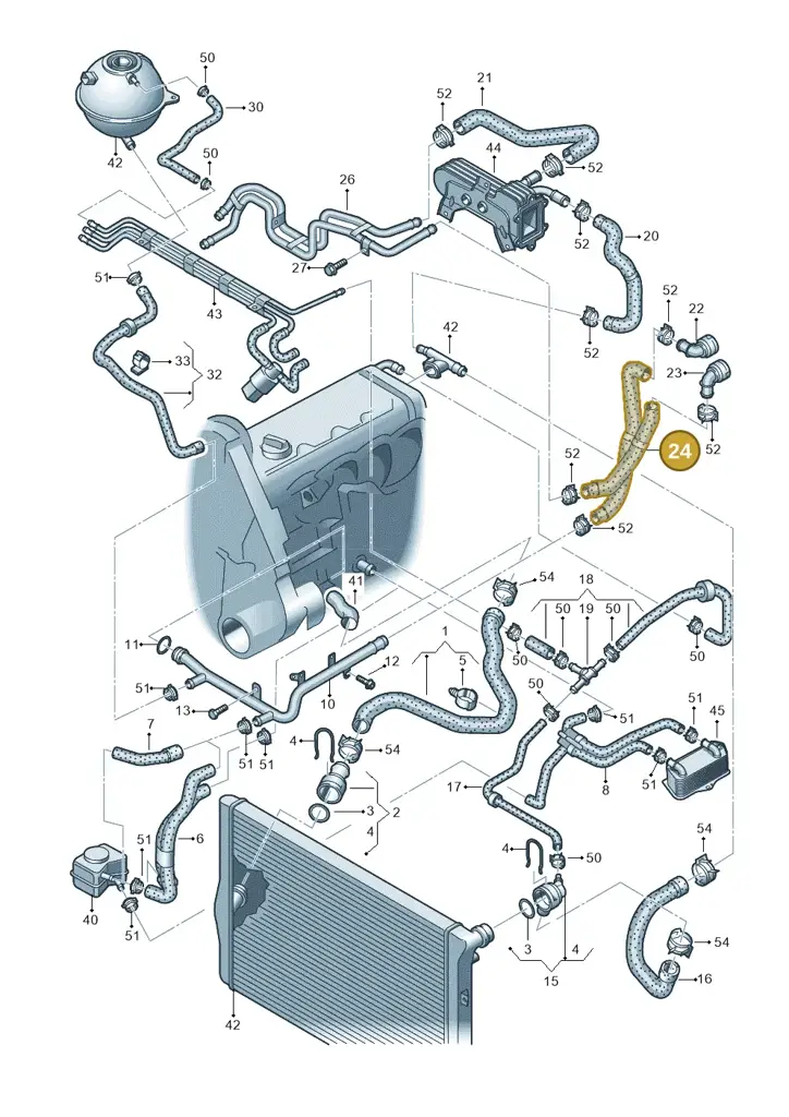 1K0121156BQ — Skoda Superb comfort (2008-2013) diagram 460121420, position 24
