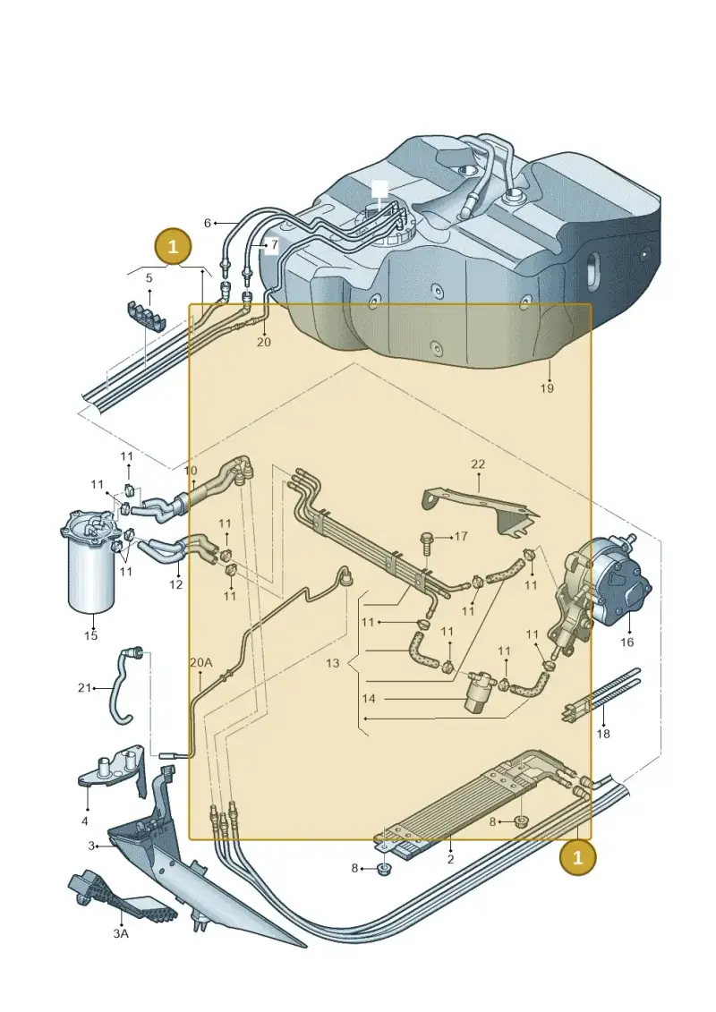 1K0200059BB — Skoda Octavia ambiente (2008-2013) diagram 412201250, position 1