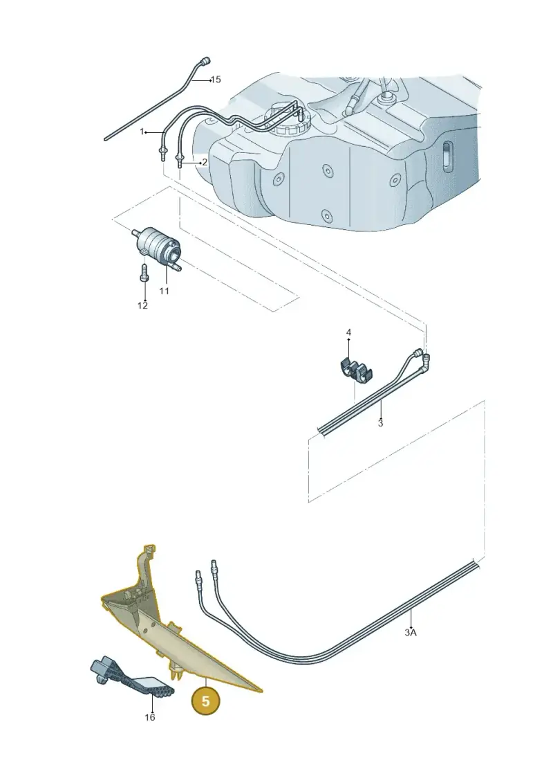 1K0201973 — Skoda Yeti (2013-2017) diagram 767201400, position 5