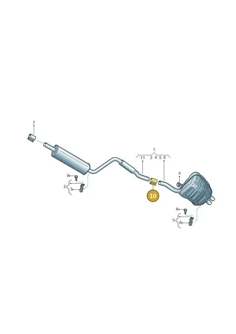 1K0253141G — Skoda Octavia (2017-2020) diagram 753253860, position 10
