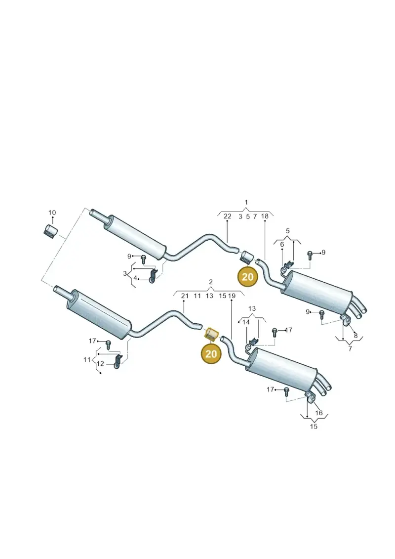1K0253141G — Skoda Octavia (2017-2020) diagram 753253800, position 20
