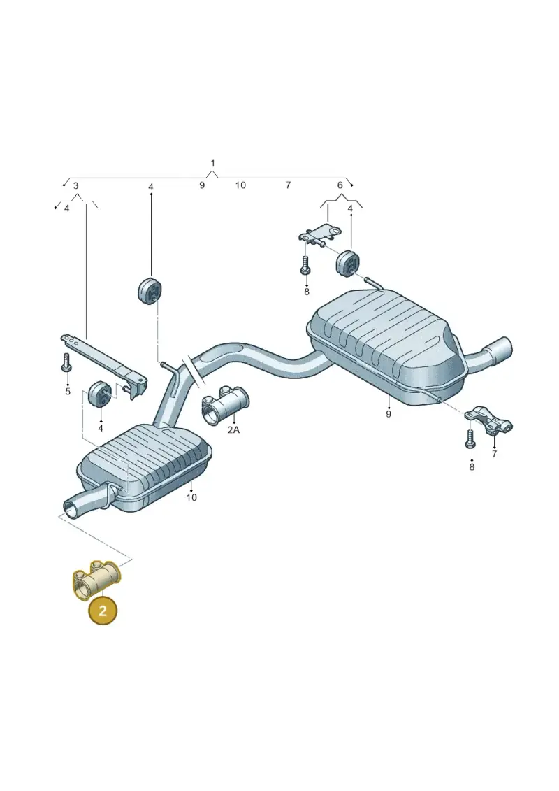 1K0253141H — Skoda Yeti (2013-2017) diagram 666253850, position 2