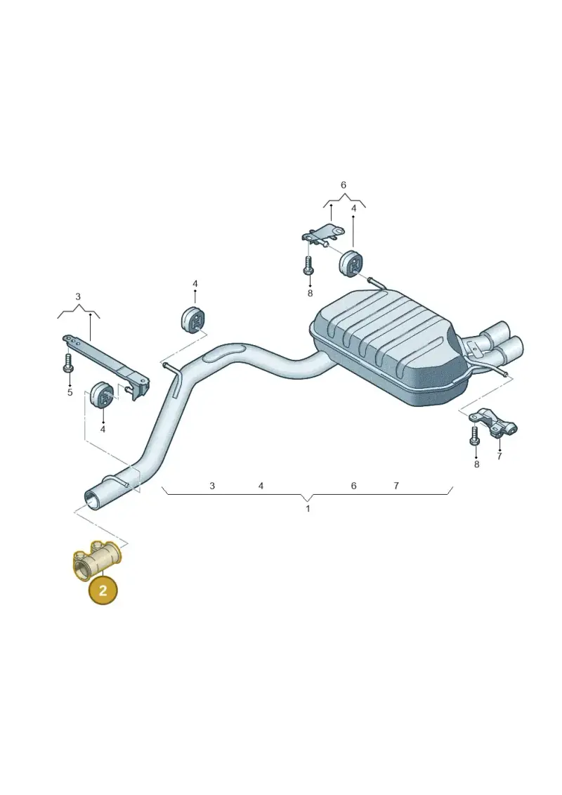 1K0253141H — Skoda Yeti (2013-2017) diagram 666253920, position 2