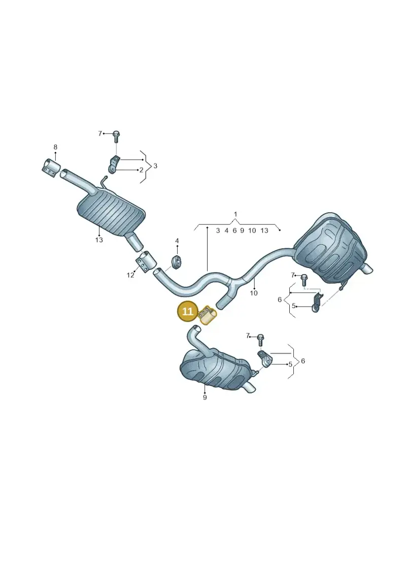 1K0253141L — Skoda Octavia (2017-2020) diagram 805253870, position 11