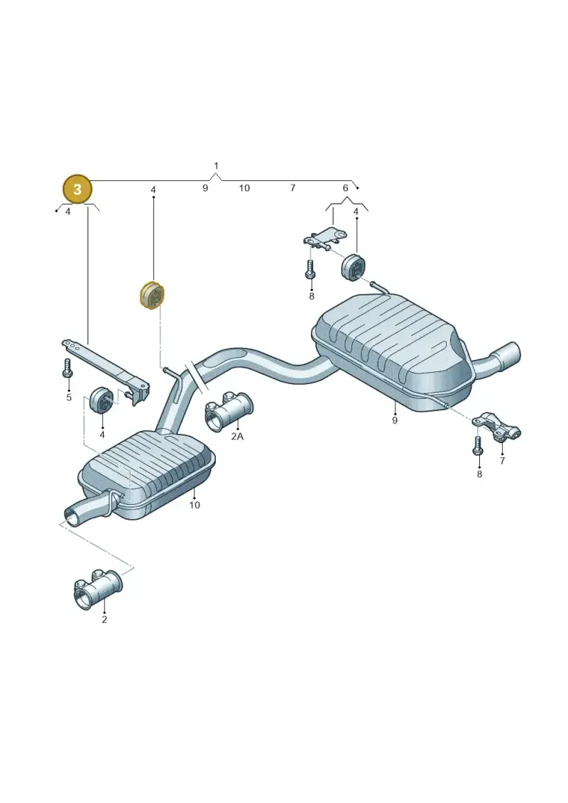 1K0253144AQ — Skoda Yeti (2013-2017) diagram 666253850, position 3