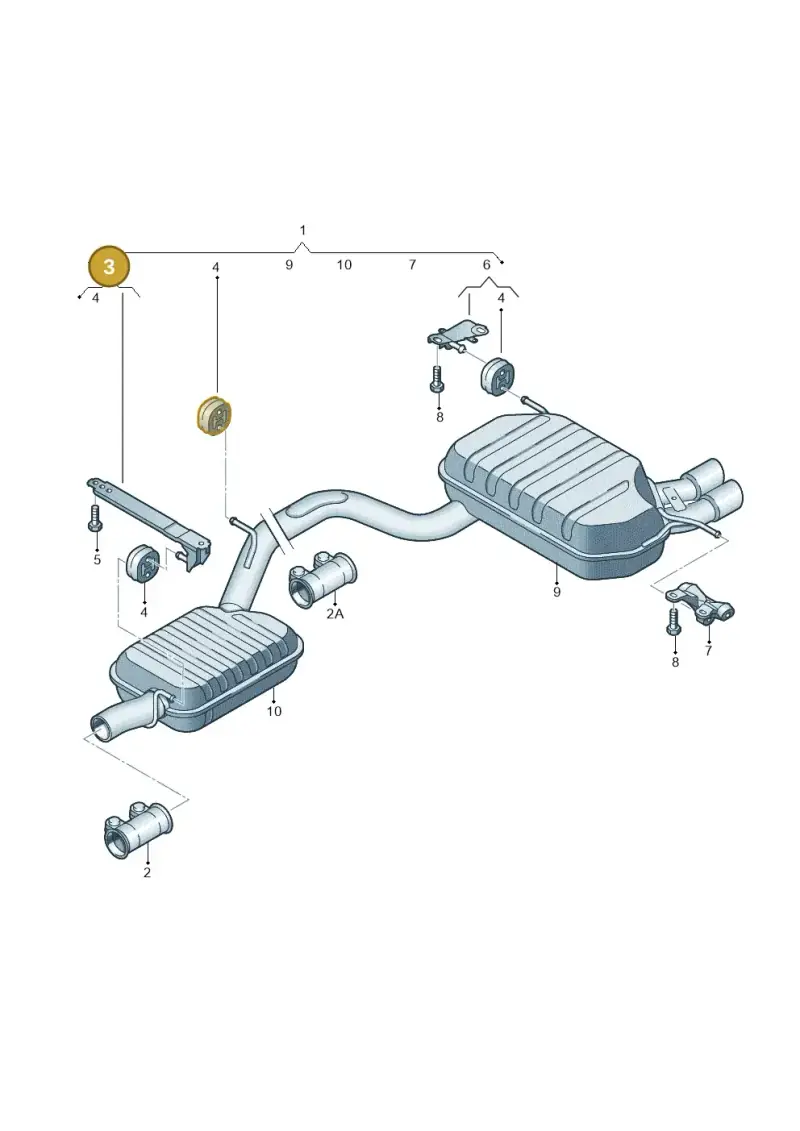 1K0253144AQ — Skoda Yeti (2013-2017) diagram 666253900, position 3
