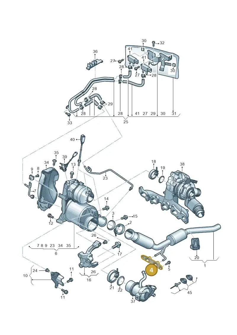 1K0253144BC — Skoda Kodiaq (2018-2022) diagram 434253040, position 4