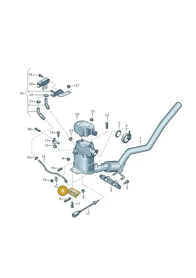 1K0253463AF — Skoda Yeti (2013-2017) diagram 634253650, position 6