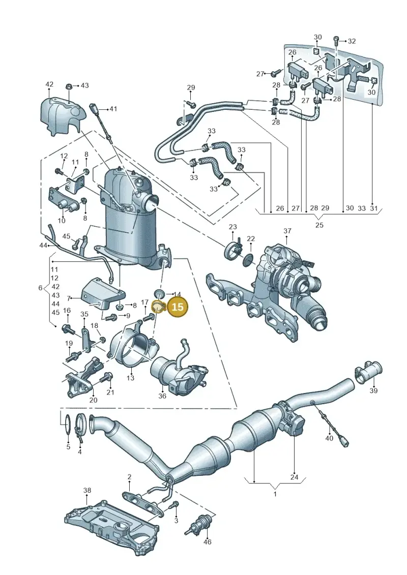 1K0253725F — Skoda Yeti (2013-2017) diagram 866253500, position 15