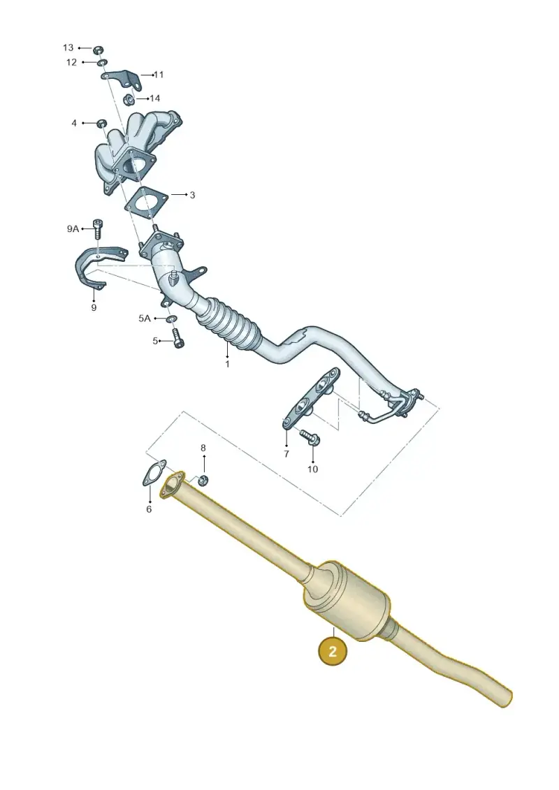 1K0254401JX — Skoda Octavia ambiente (2008-2013) diagram 419253500, position 2