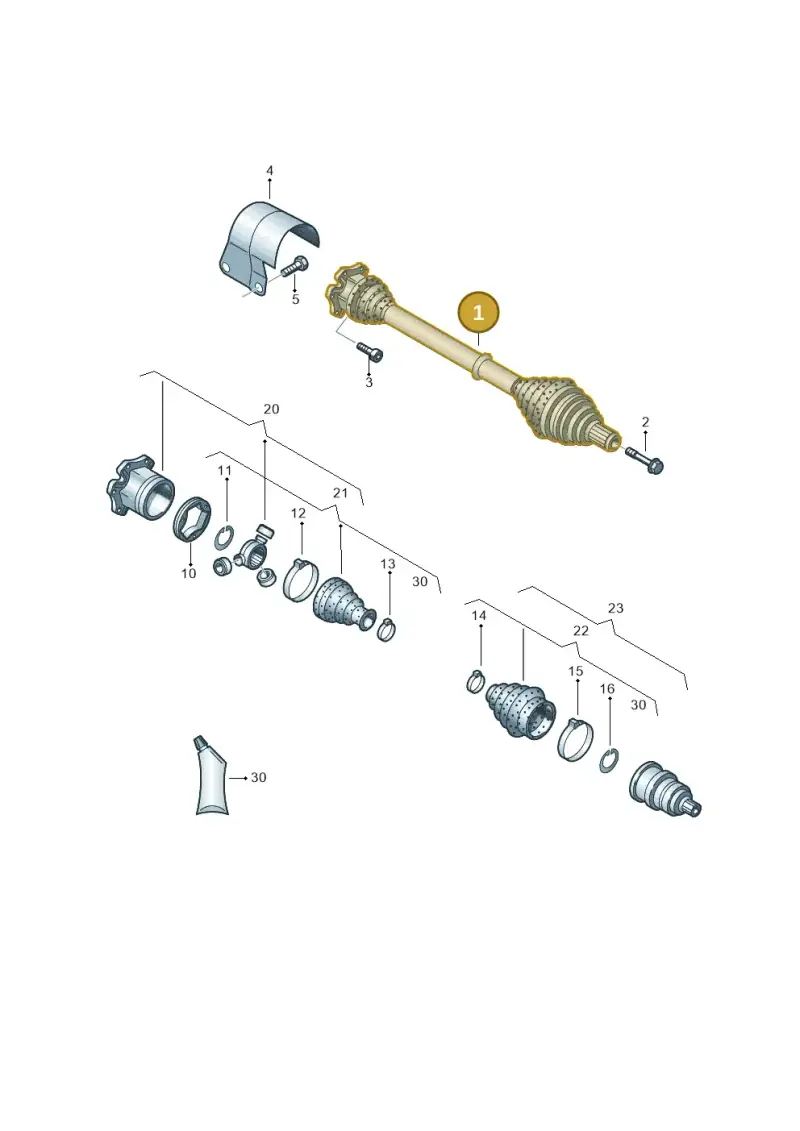 1K0407271KB — Skoda Superb (2013-2015) diagram 460407560, position 1