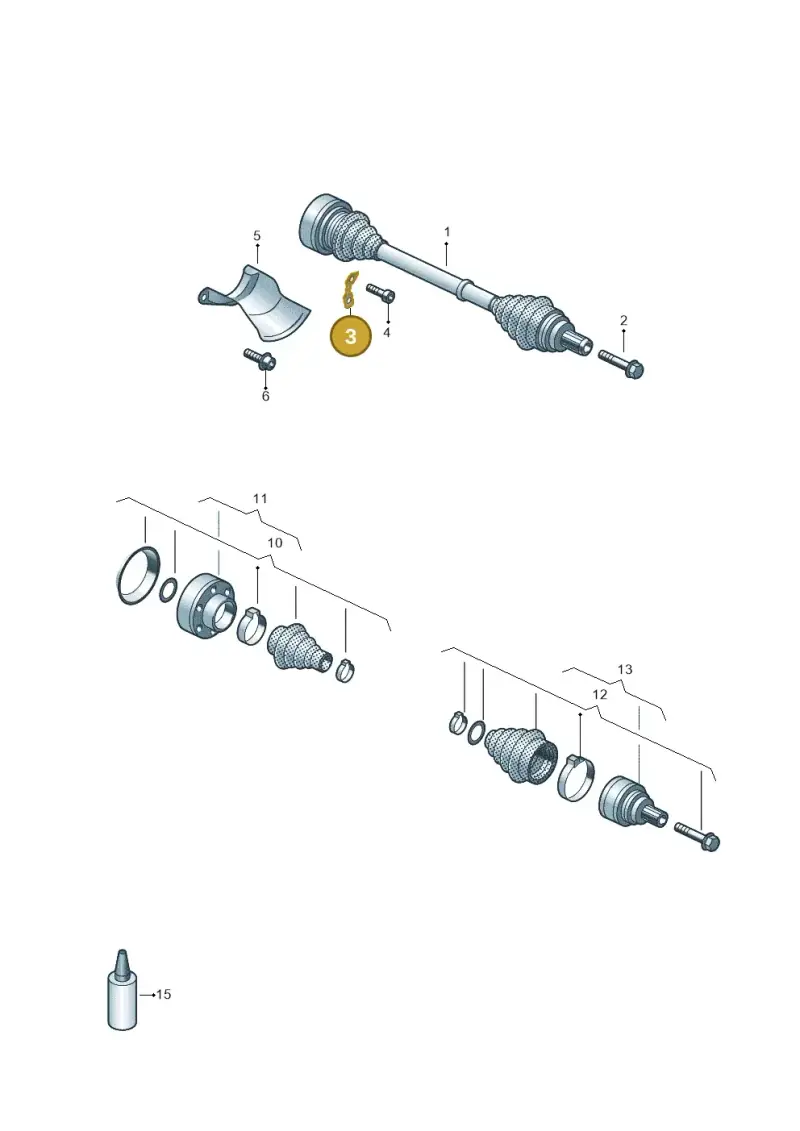 1K0407357B — Skoda Octavia (2019-2024) diagram 798501020, position 3