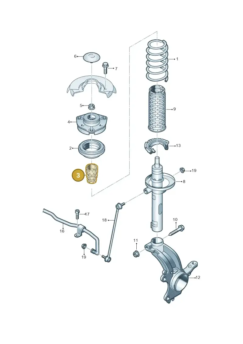1K0412303B — Skoda Fabia (2021-) diagram 753411000, position 3