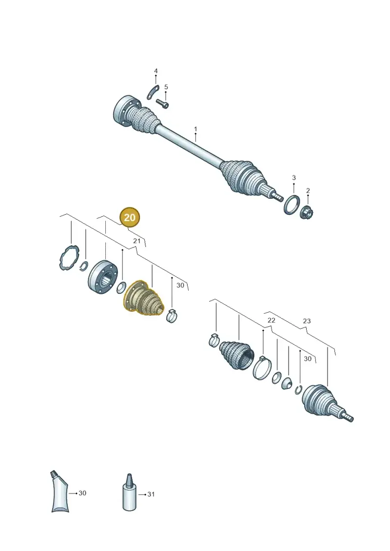 1K0498103 — Skoda Fabia (2021-) diagram 837407028, position 20