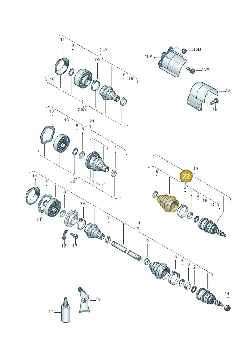 1K0498203B — Skoda OCTAVIA/COMBI/4X4      01> (2000-) diagram 208407210, position 22