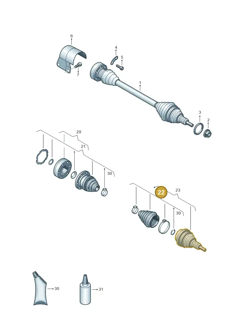 1K0498203C — Skoda Kamiq (2019-) diagram 837407320, position 22