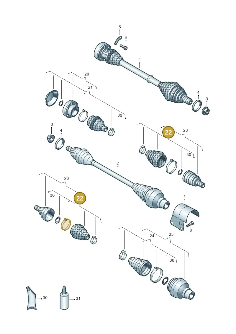 1K0498203C — Skoda Fabia (2021-) diagram 837407082, position 22