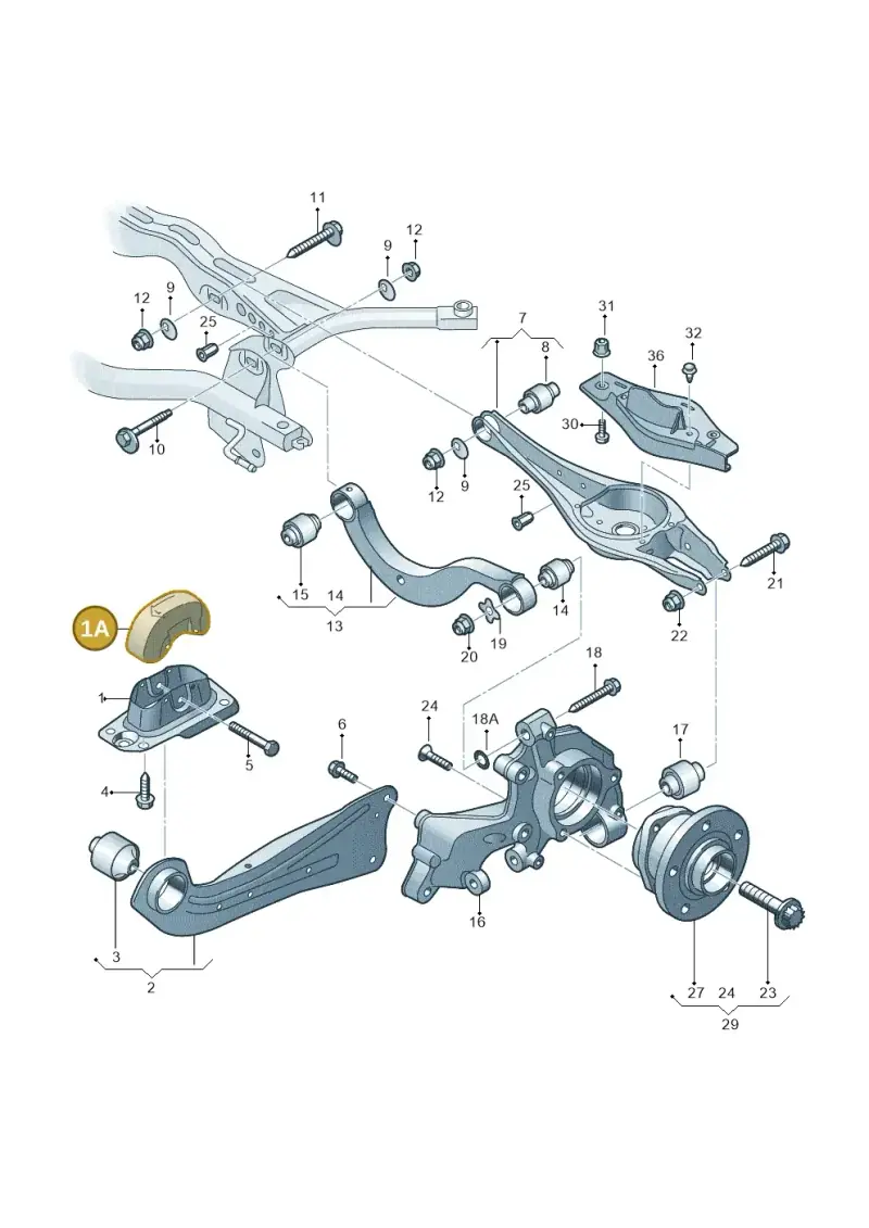 1K0501475 — Skoda Octavia (2019-2024) diagram 745505300, position 1A