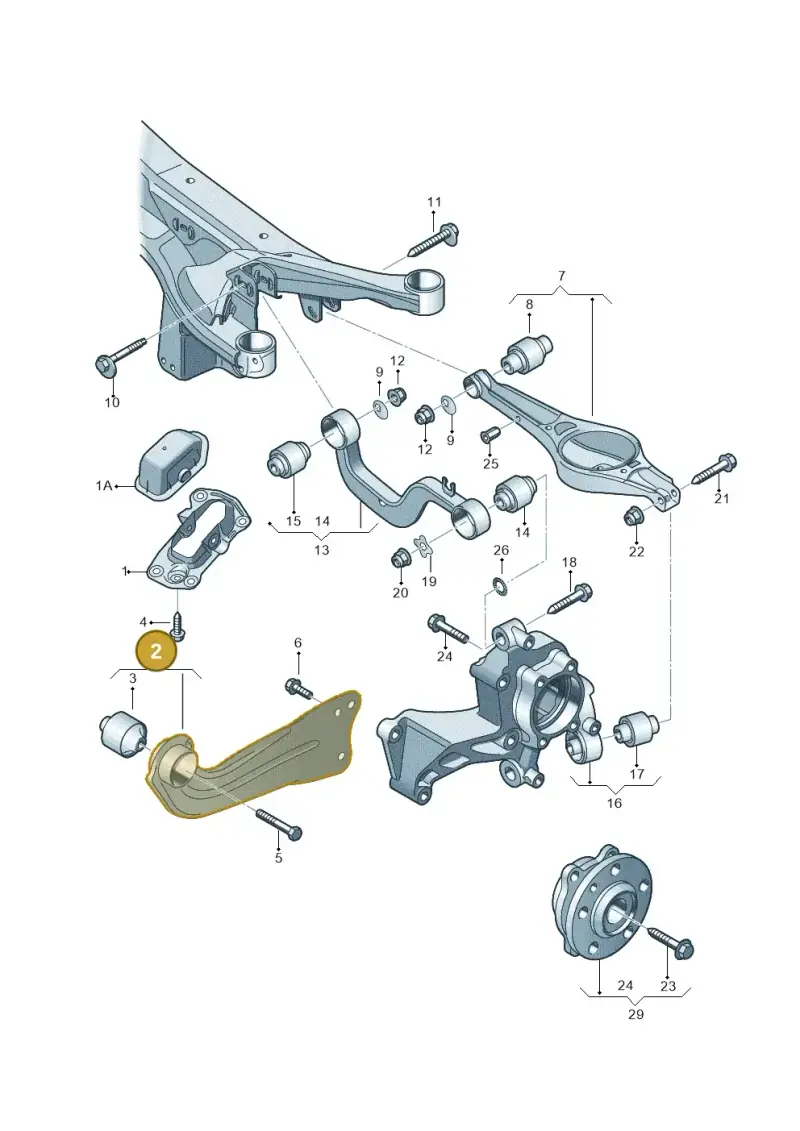 1K0505223K — Skoda Yeti (2013-2017) diagram 460505300, position 2
