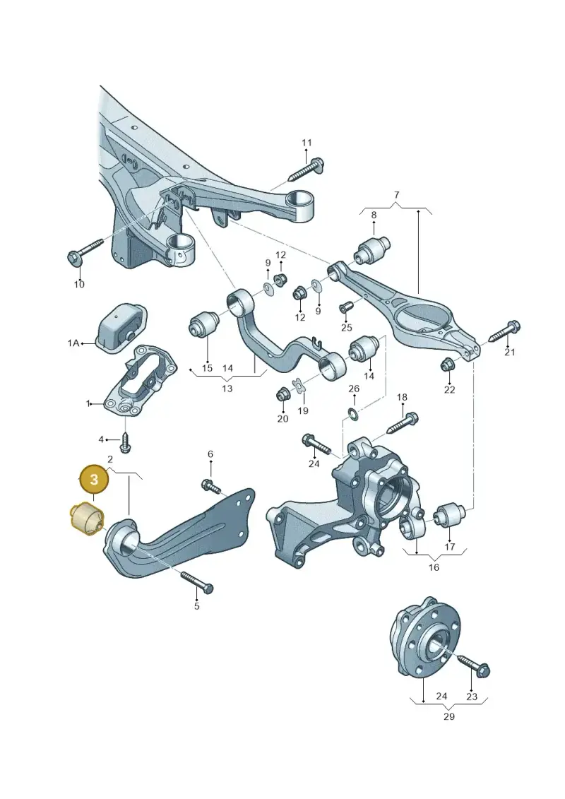 1K0505541D — Skoda Yeti (2013-2017) diagram 460505300, position 3