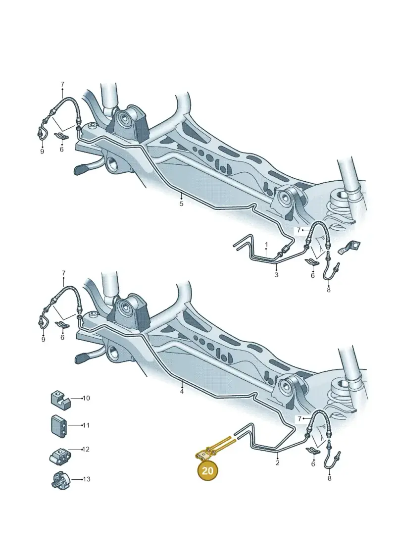 1K0611755 — Skoda OCTAVIA/COMBI/4X4      04> (2004-) diagram 412611300, position 20