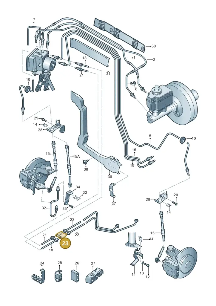 1K0611755 — Skoda Superb (2013-2015) diagram 412611200, position 23
