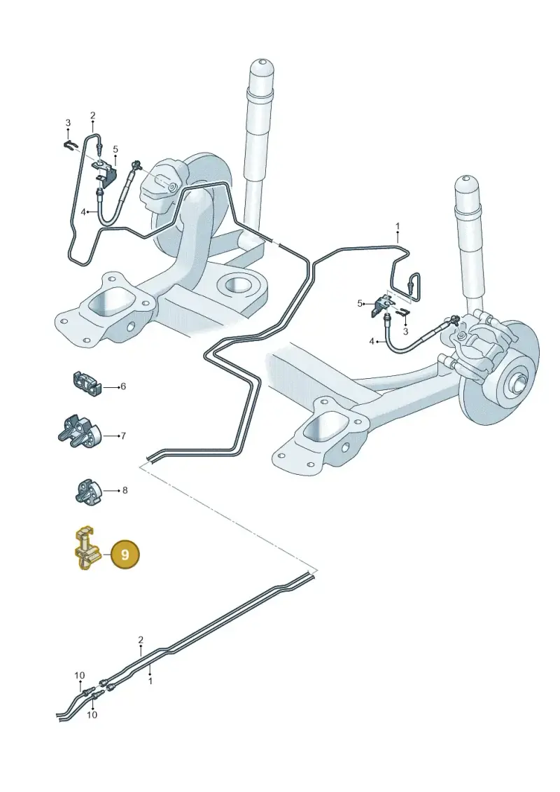 1K0611797 — Skoda Octavia (2019-2024) diagram 745611310, position 9