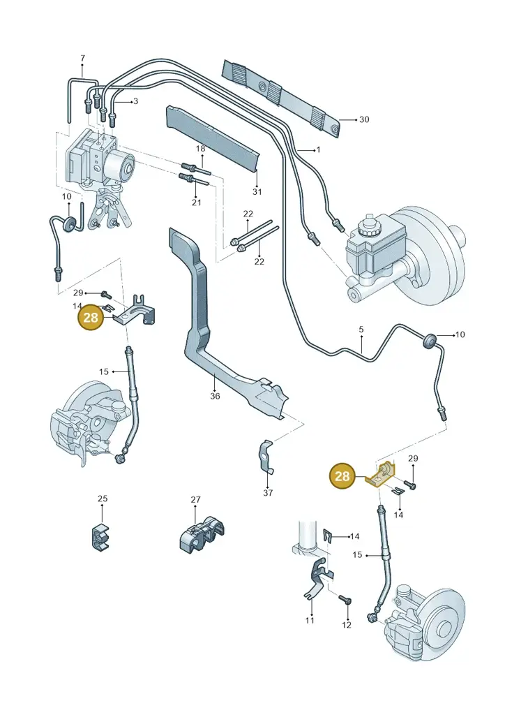 1K0611841E — Skoda Superb Ambition (2009-2015) diagram 671611200, position 28