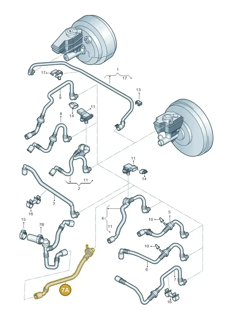 1K0612041HN — Skoda Yeti (2013-2017) diagram 412611700, position 7A