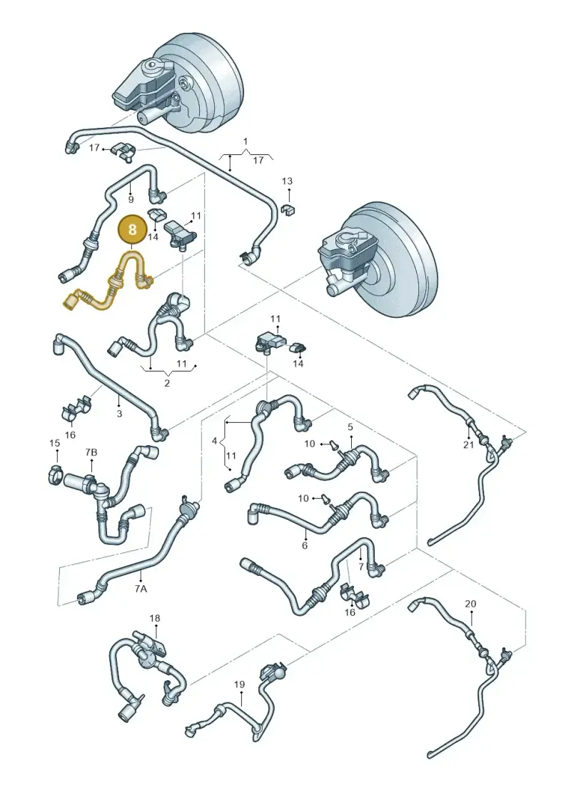 1K0612041KD — Skoda Superb (2013-2015) diagram 632611700, position 8