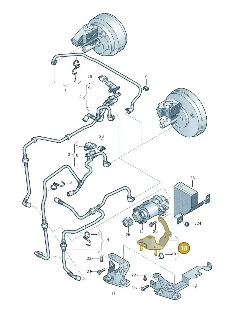 1K0612391S — Skoda Octavia ambiente (2008-2013) diagram 412611800, position 18