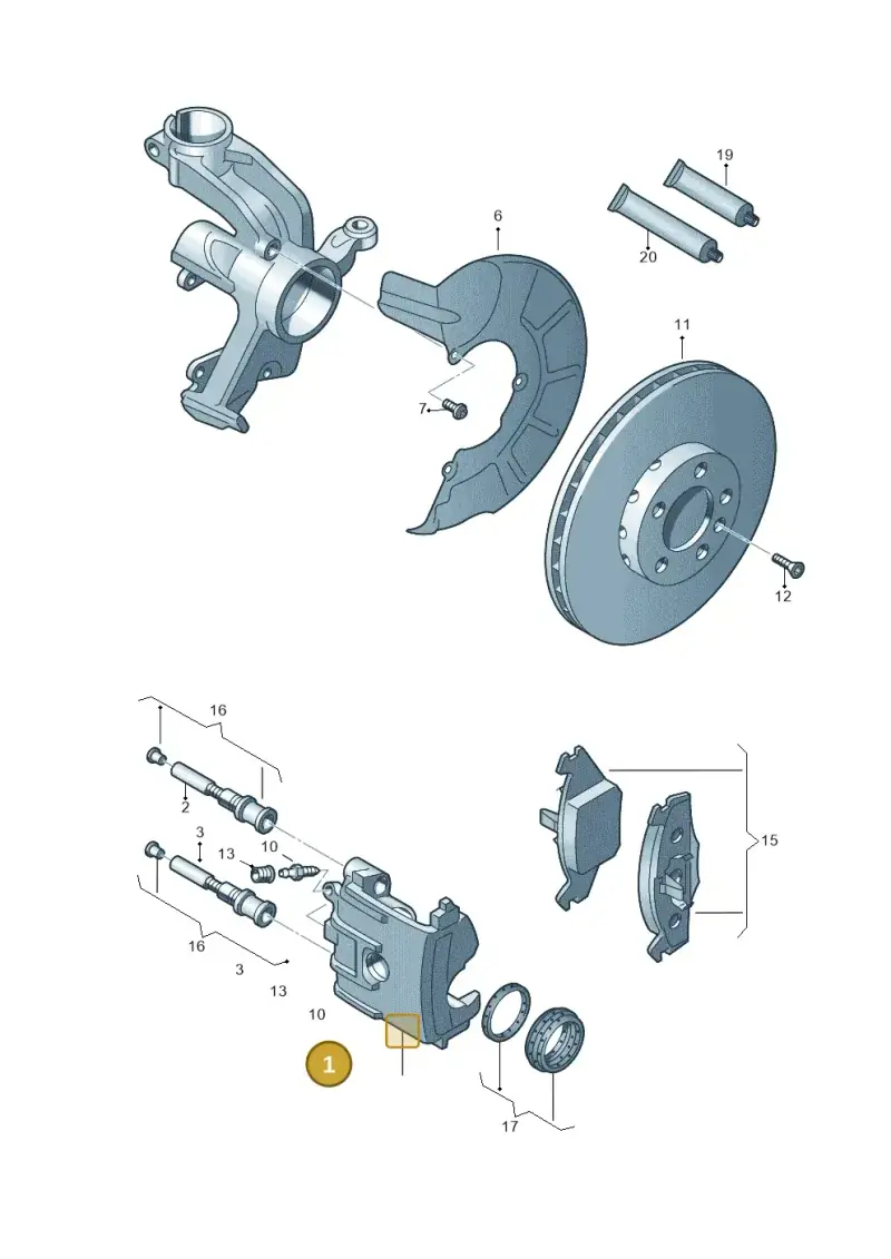 1K0615124D — Skoda Citigo (2019-2021) diagram 672615160, position 1