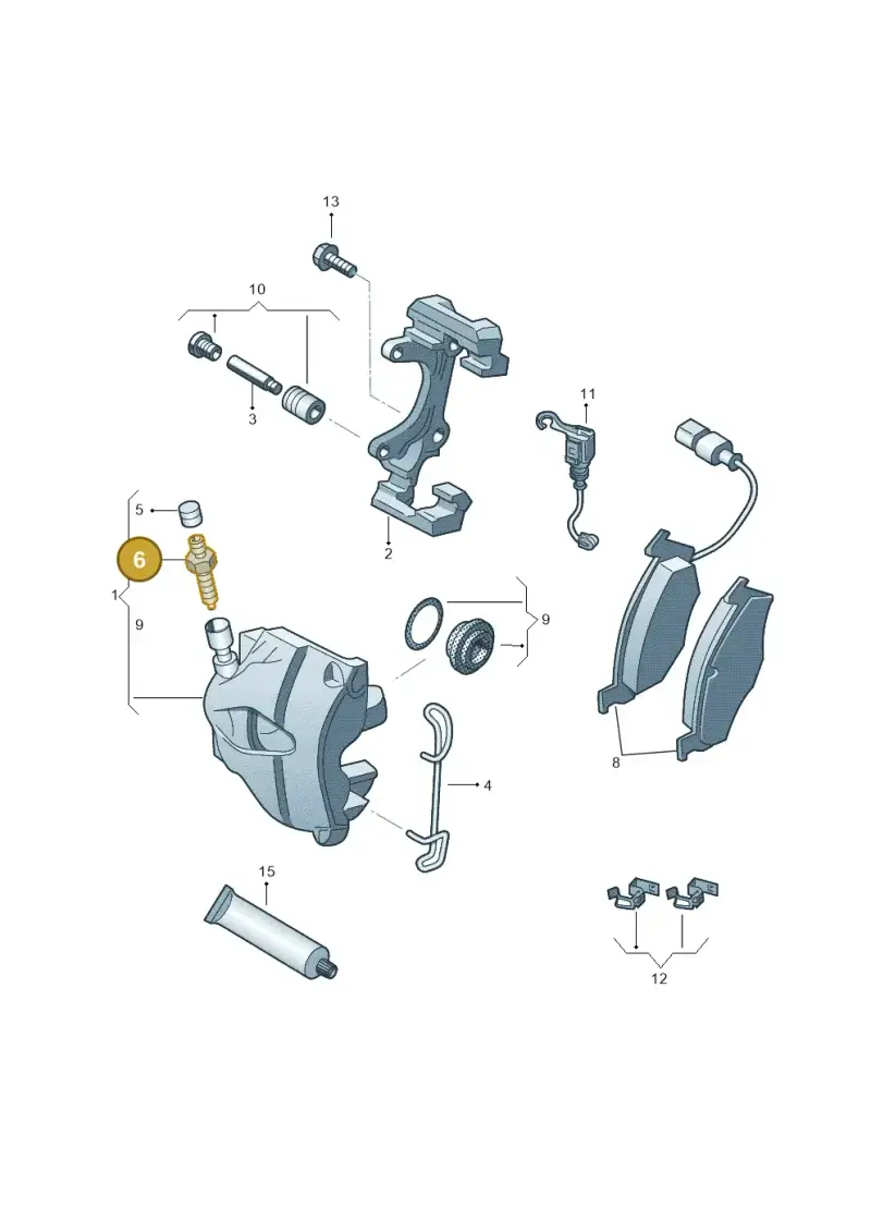 1K0615273D — Skoda Kodiaq (2024-) diagram 3j0615265, position 6