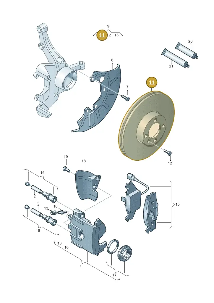 1K0615301AS — Skoda Yeti (2013-2017) diagram 730615200, position 11