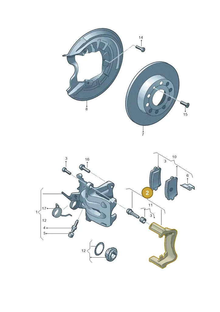 1K0615425Q — Skoda Superb (2013-2015) diagram 409615600, position 2