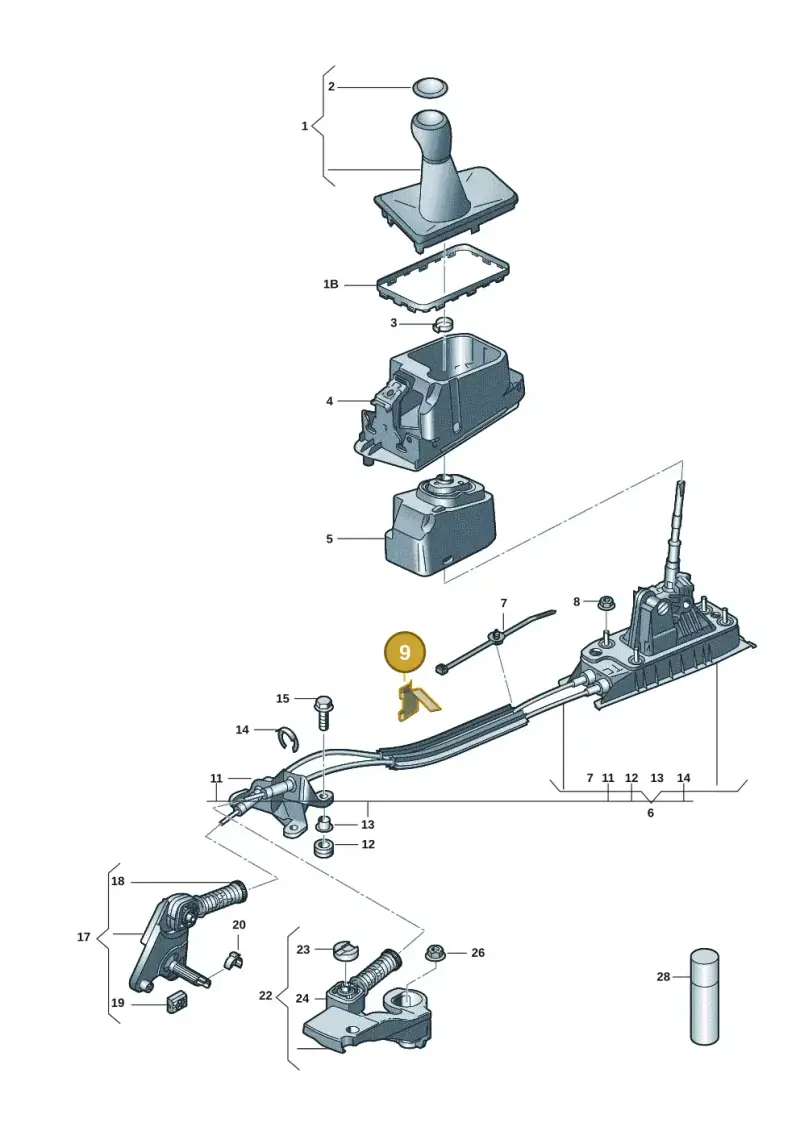 1K0711637 — Skoda Fabia (2021-) diagram 6vn711030, position 9