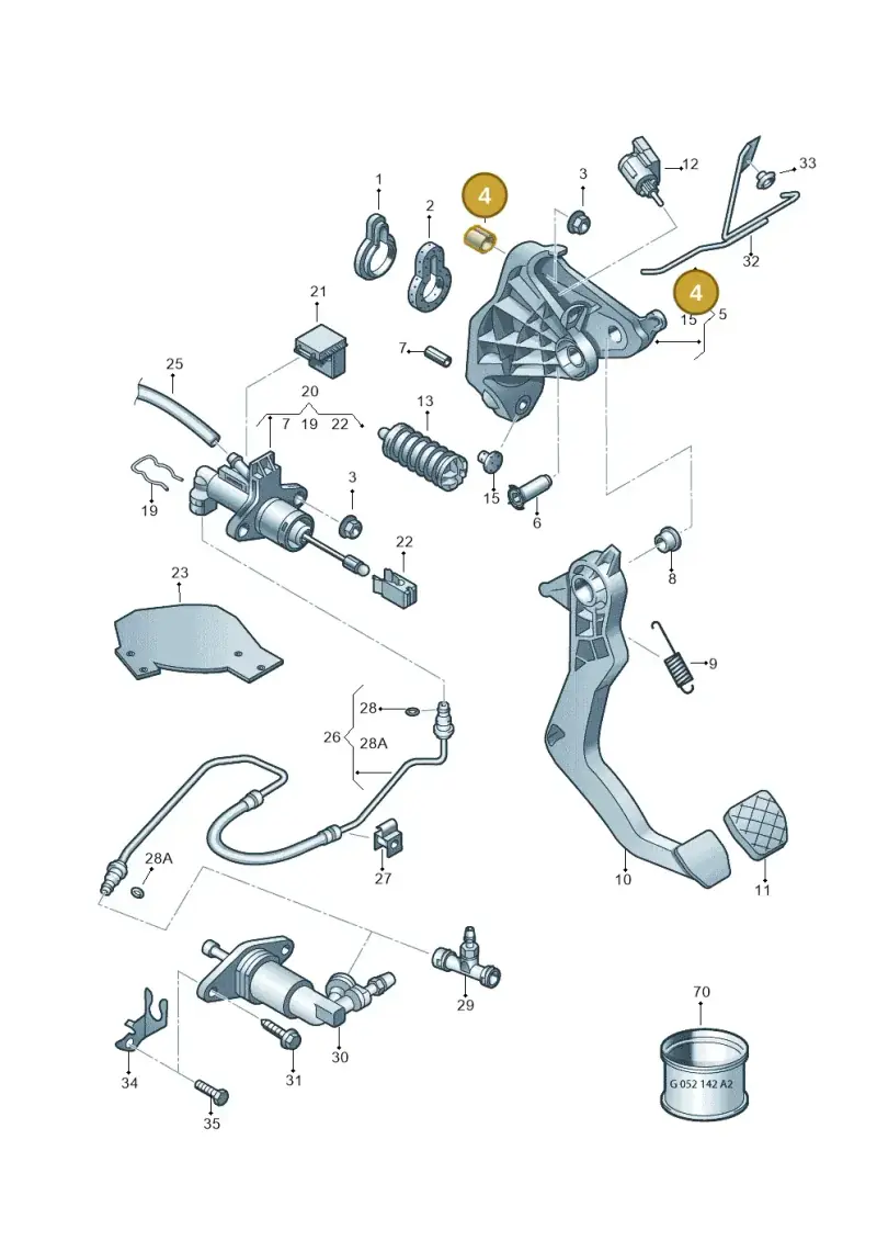 1K0721389B — Skoda Fabia Scout (2010-2014) diagram 697721250, position 4